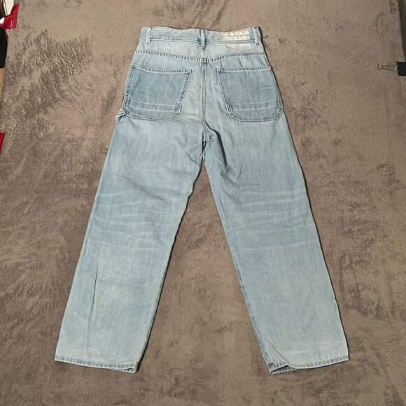 G-Star women's jeans 27 faded blue high waist used good condition - Picture 2 of 10